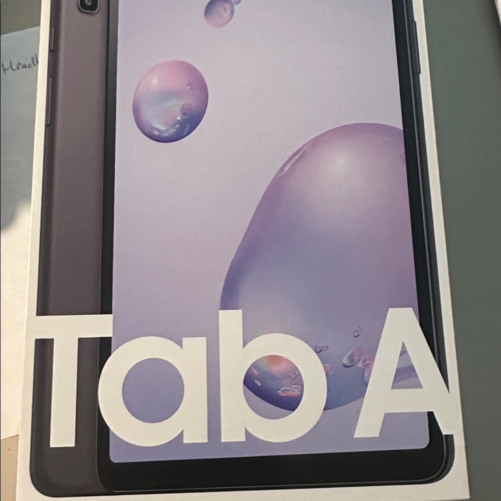 Samsung Galaxy Black Tablet A with Vibrant Display and Slim Design